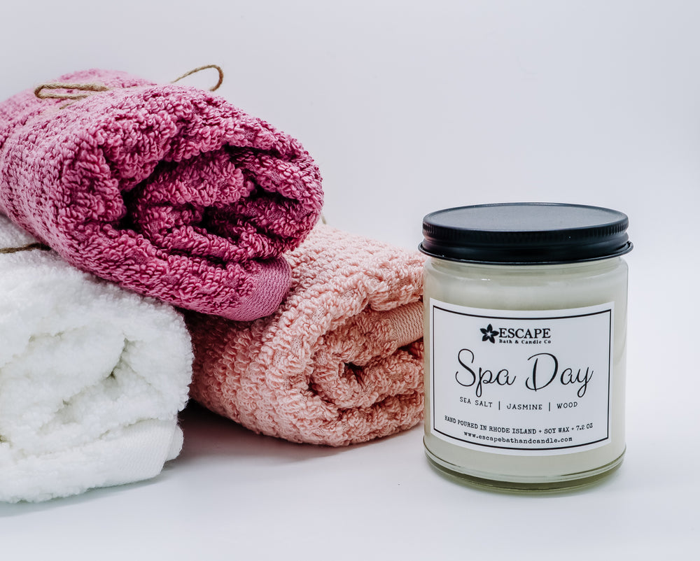 Spa Day Scented Soy Wax Candle