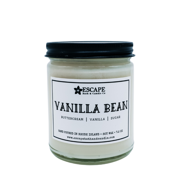 Vanilla Bean Scented Soy Wax Candle