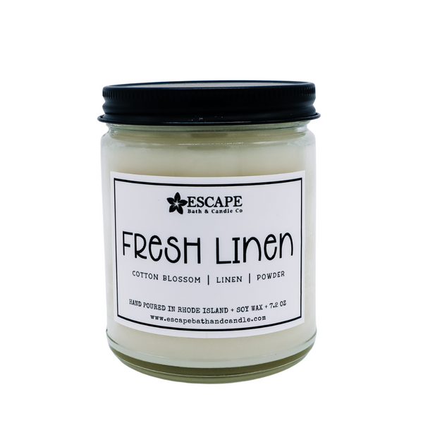 Fresh Linen Scented Soy Candle